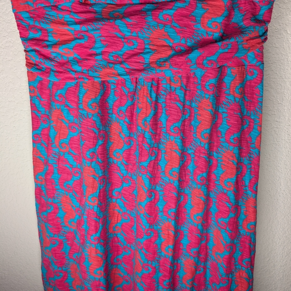 Lilly Pulitzer Vibrant Pink and Blue Maxi Dress - Picture 5 of 10